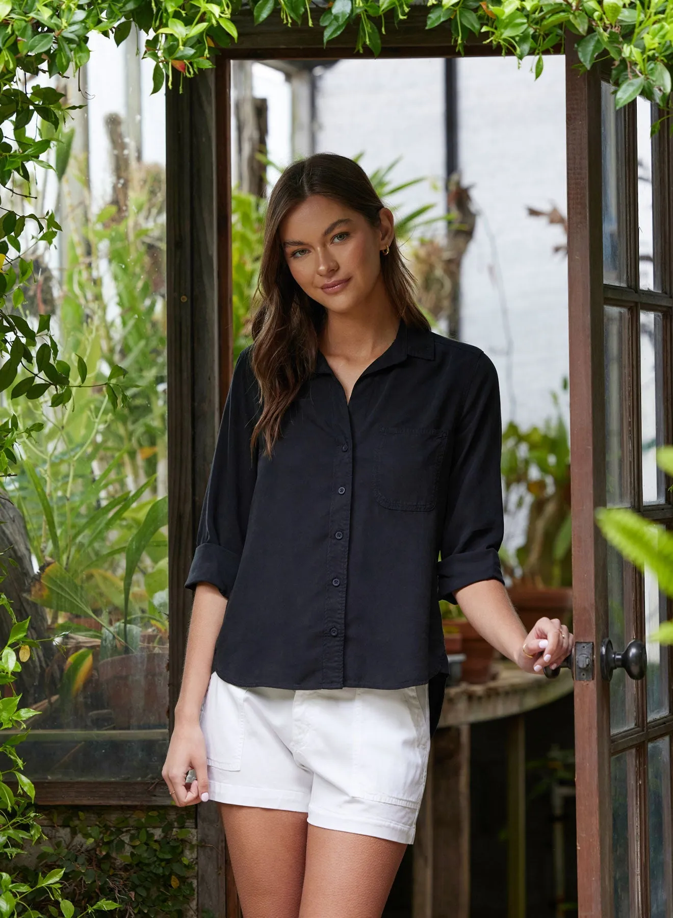 Shirt Tail Button Down - Vintage Black sold by Bella Dahl product image thumbnail 2