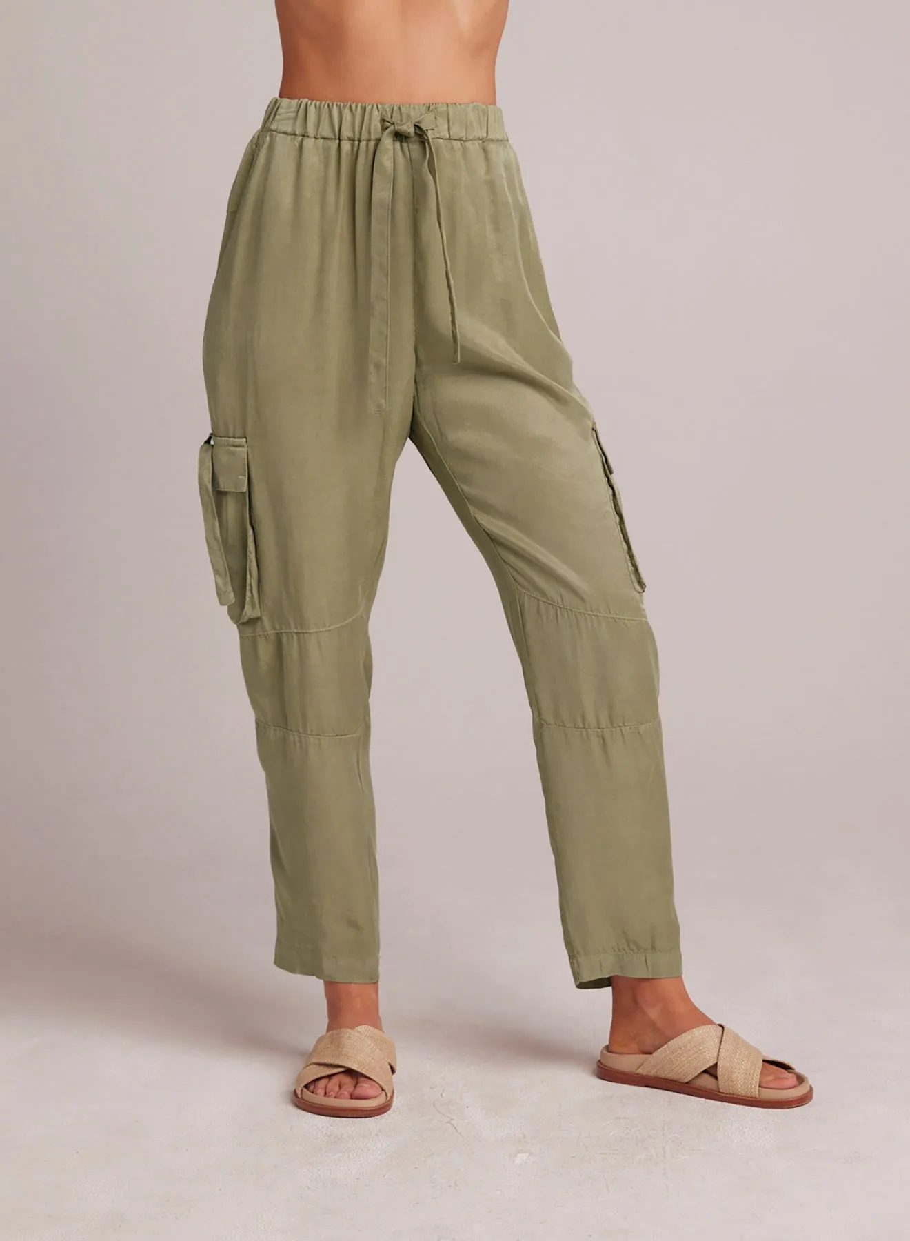 Zephyr Tie Pocket Utility Pant - Khaki Army sold by Bella Dahl product image thumbnail 2