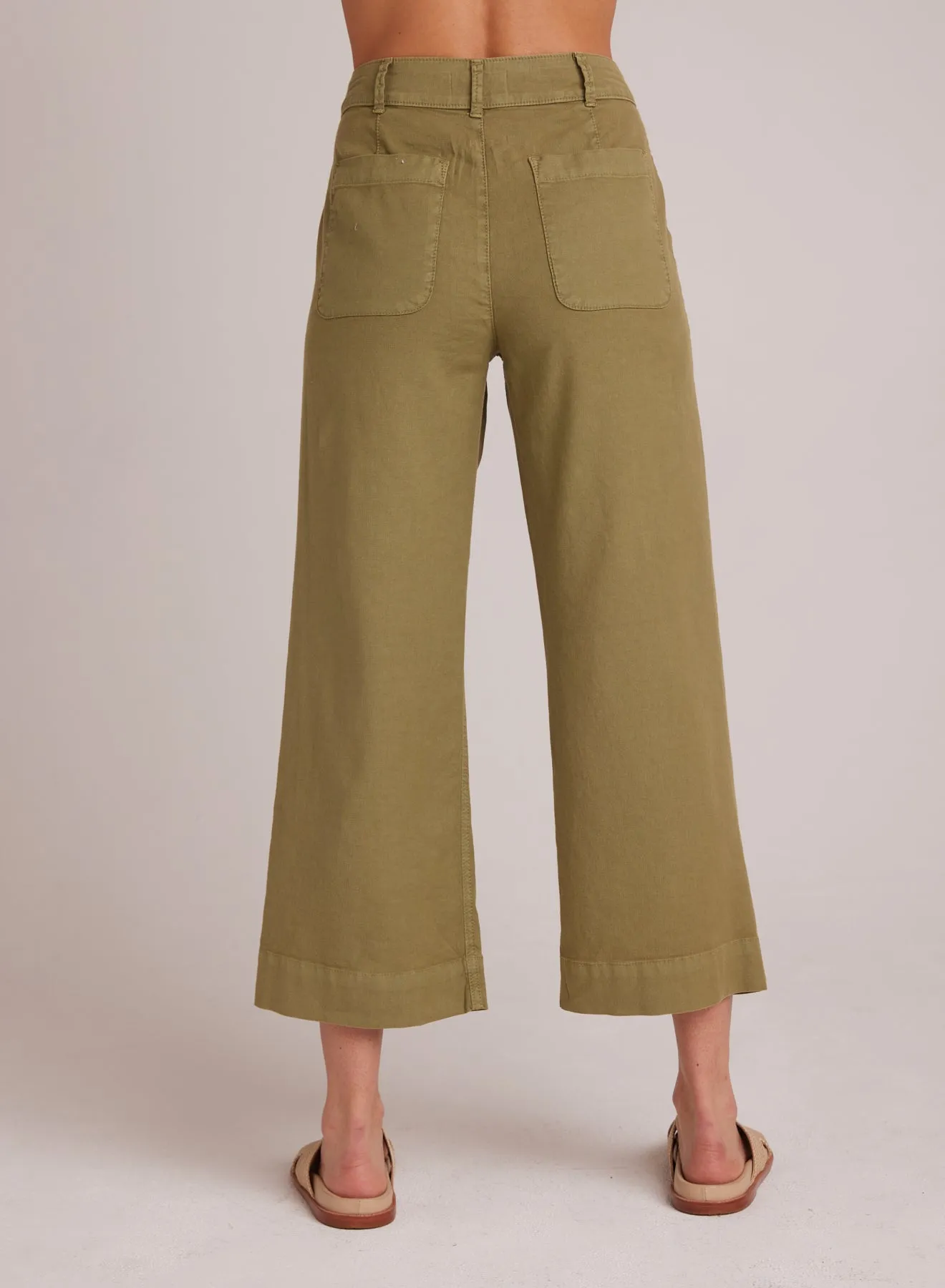 Saige Wide Leg Crop - Tropical Olive sold by Bella Dahl product image thumbnail 3
