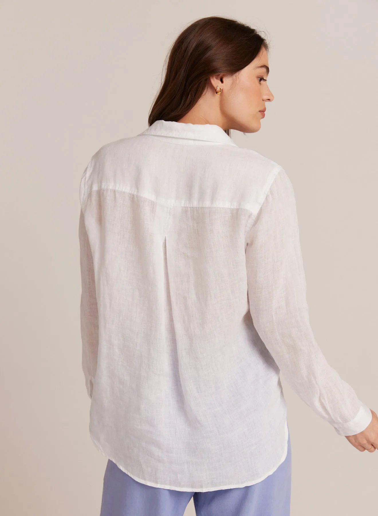 Linen Pocket Button Down - White sold by Bella Dahl product image thumbnail 3