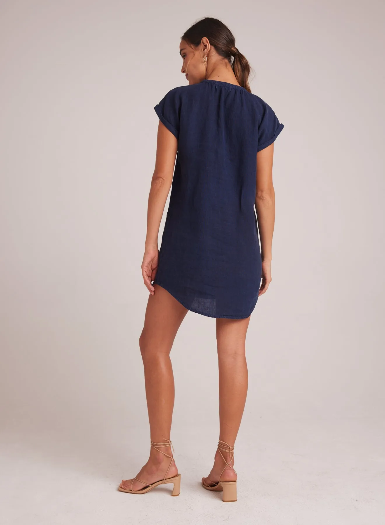 Cap Sleeve Henley Dress - Brazilian Navy sold by Bella Dahl product image thumbnail 2