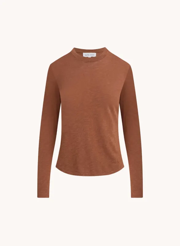 Long Sleeve Crew Tee - Twilight Gold made by Bella Dahl