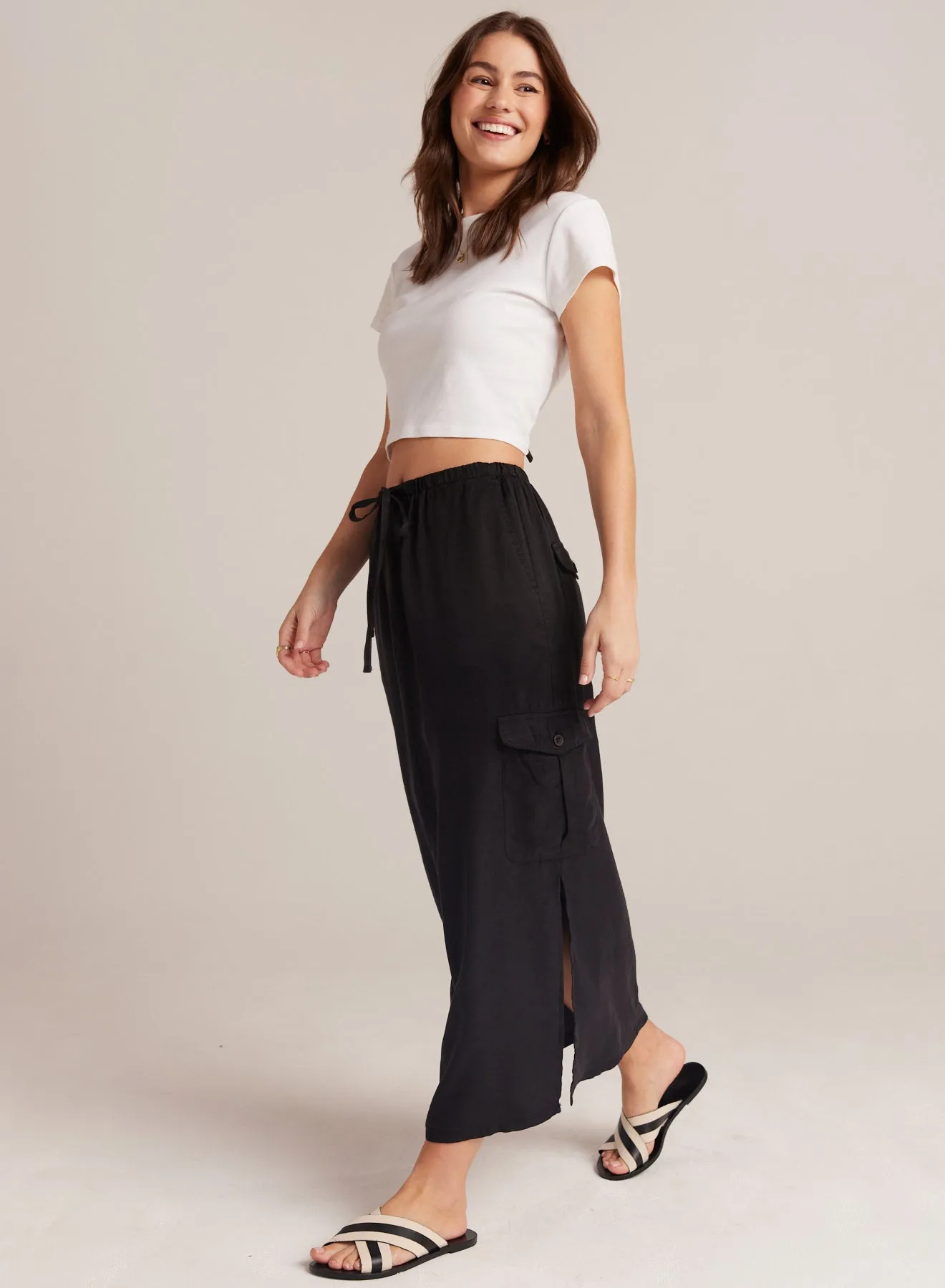 Goldie Bellow Pocket Cargo Skirt - Black sold by Bella Dahl