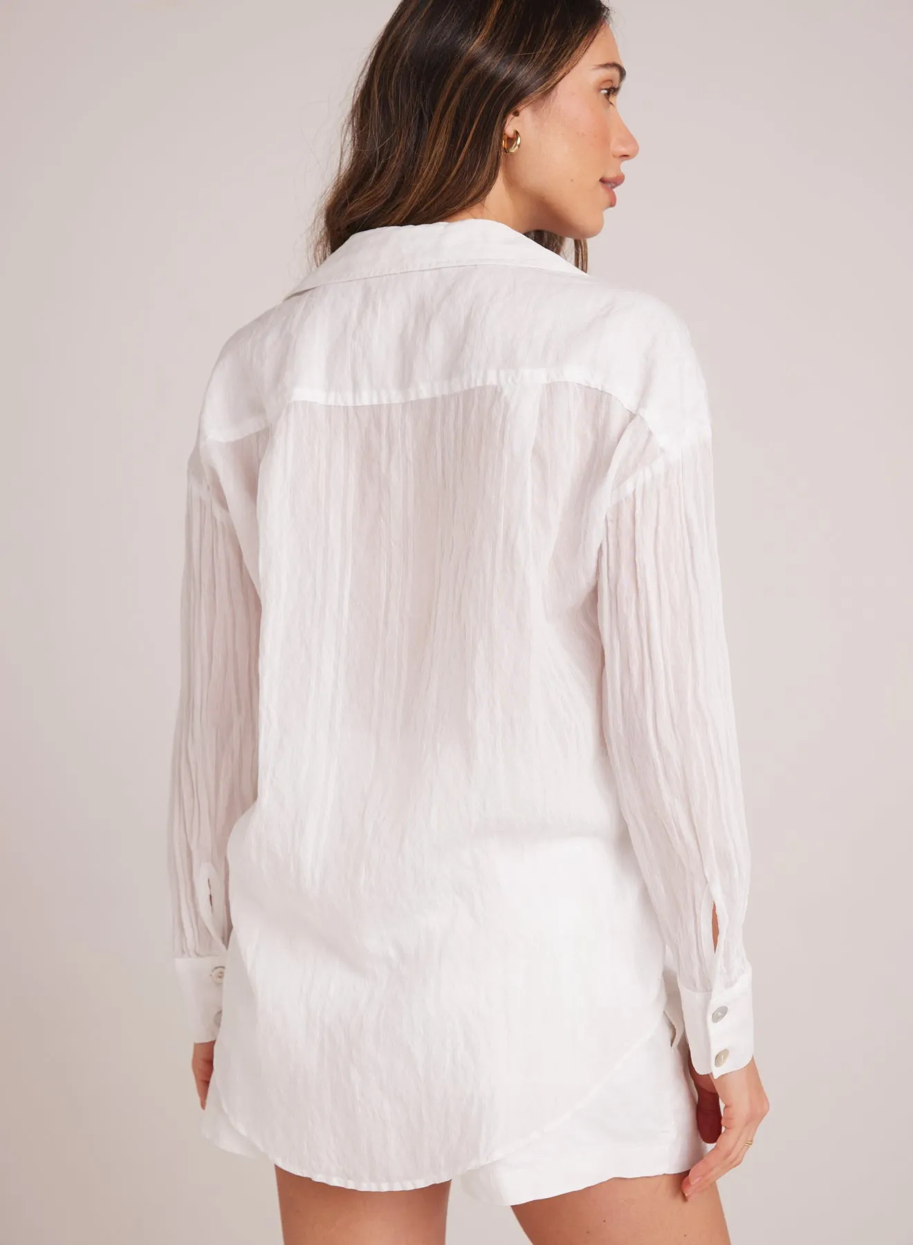 Boyfriend Button Down - White sold by Bella Dahl product image thumbnail 2