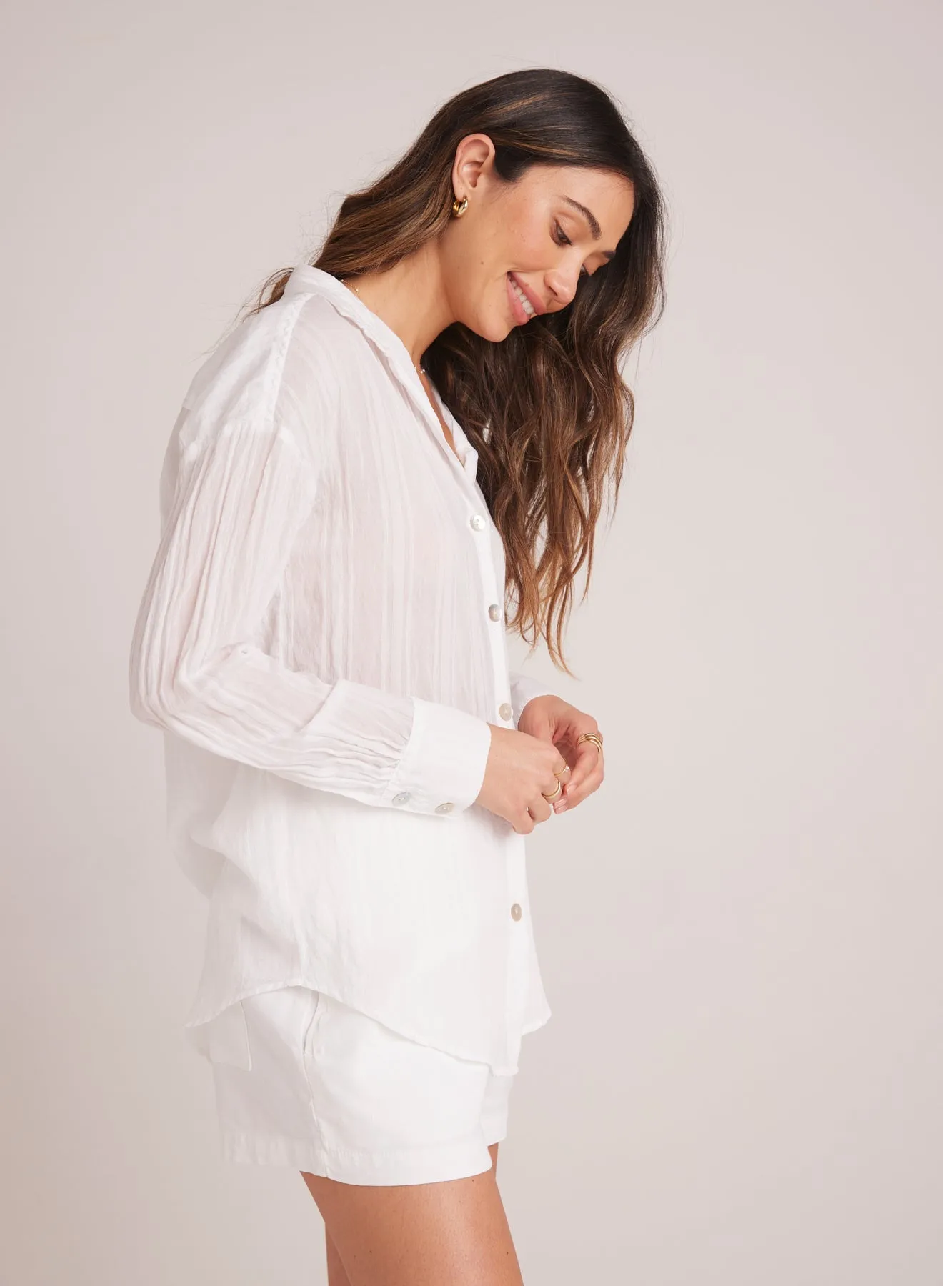 Boyfriend Button Down - White sold by Bella Dahl product image thumbnail 3