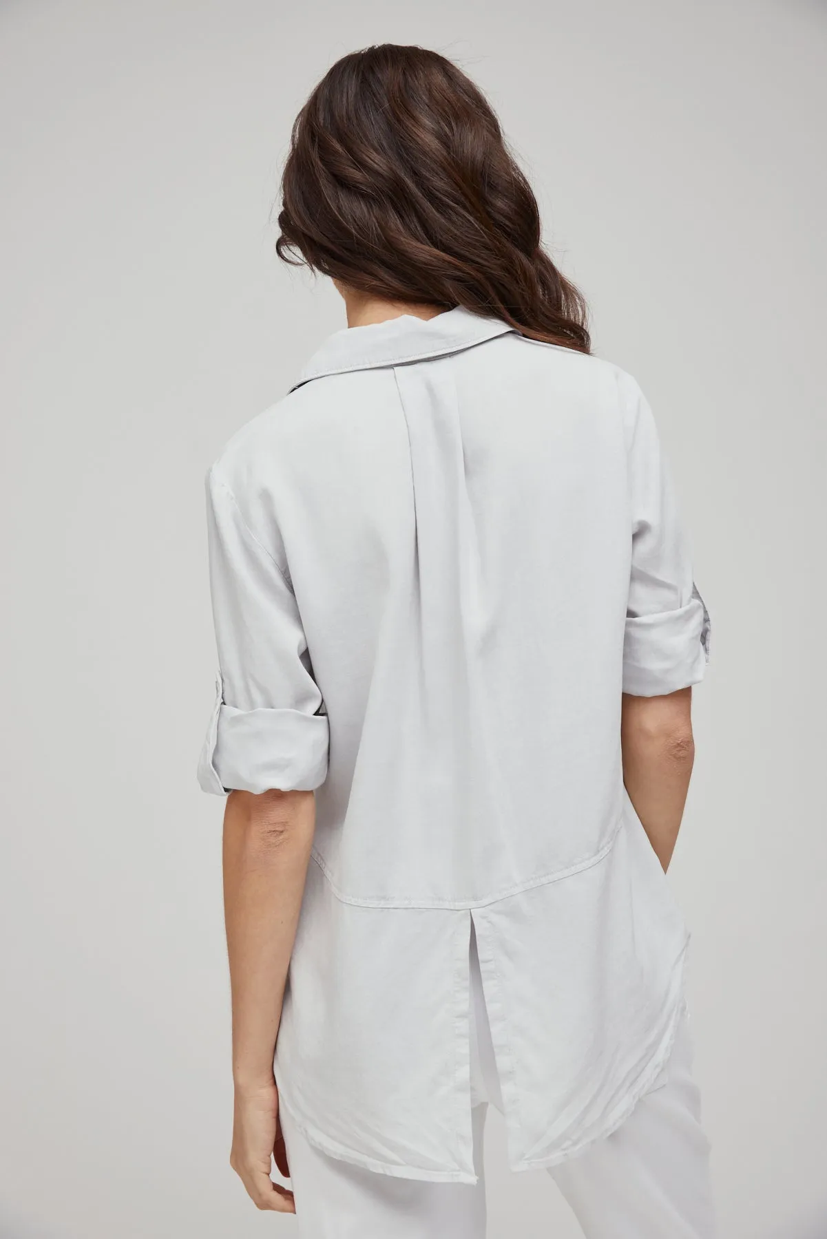 Split Back Button Down - Foggy Sky sold by Bella Dahl product image thumbnail 2