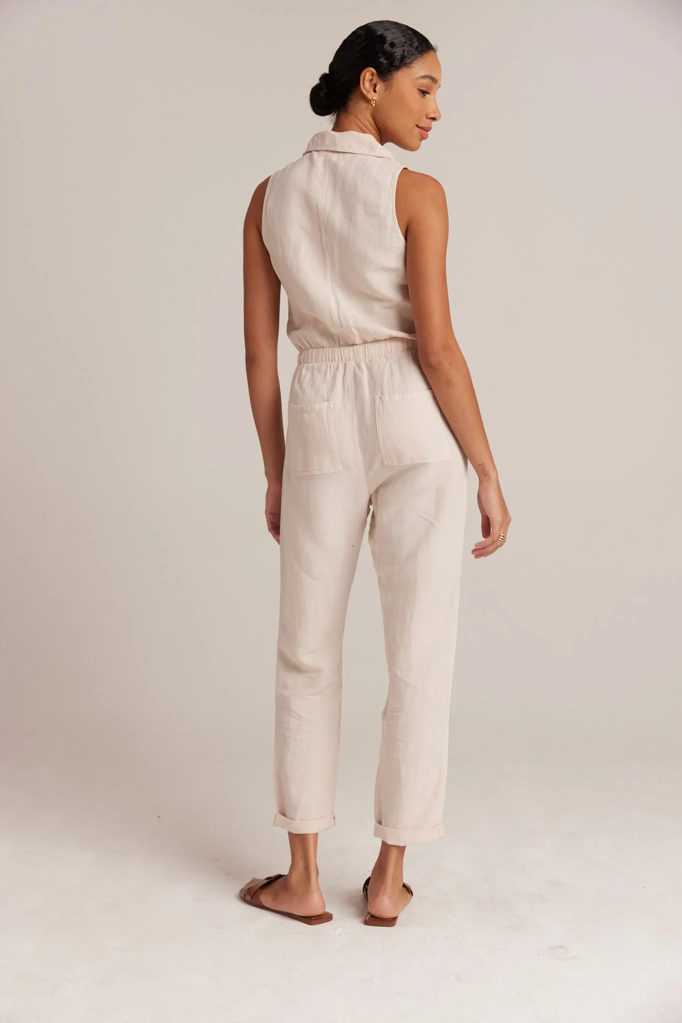 Sunday Pocket Jumpsuit - Sand Khaki sold by Bella Dahl product image thumbnail 2