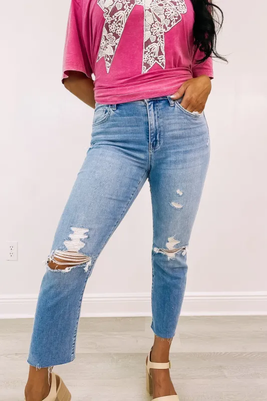 Give You Up High Rise Jeans sold by Bella Rose boutique
