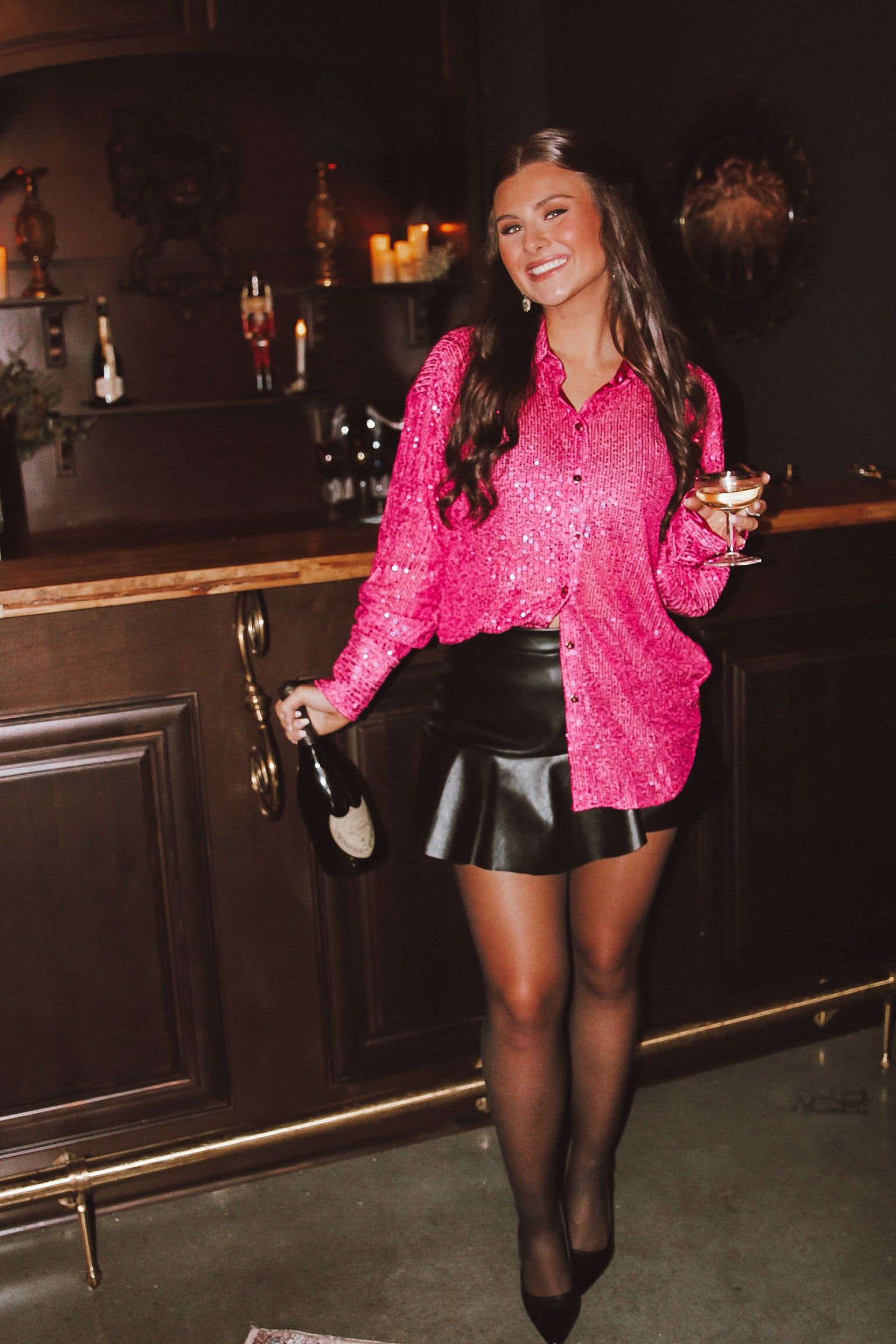 Keep Dazzling Sequin Blouse sold by Bella Rose boutique product image thumbnail 3