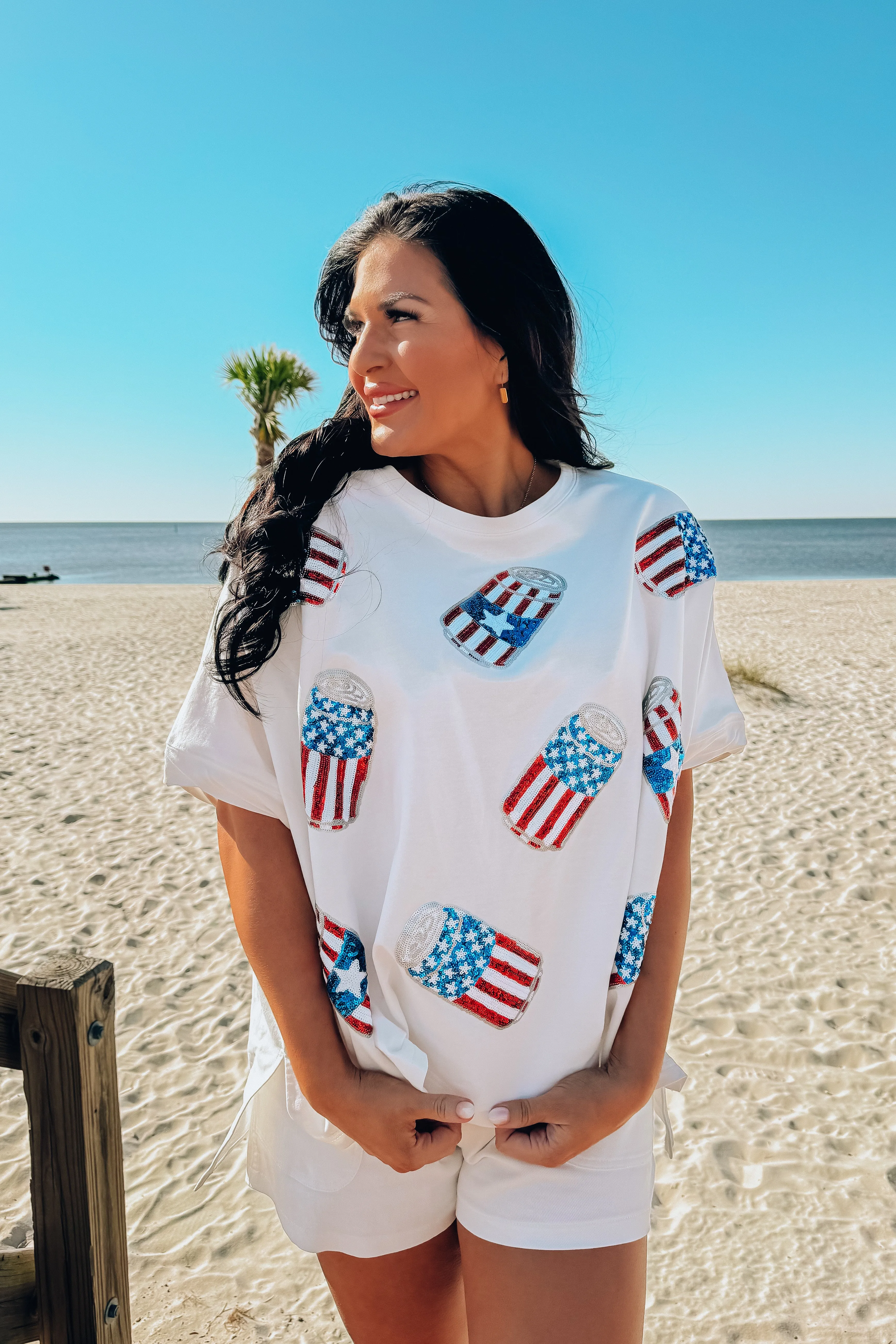 Party In The USA Sequin Top sold by Bella Rose boutique product image thumbnail 2