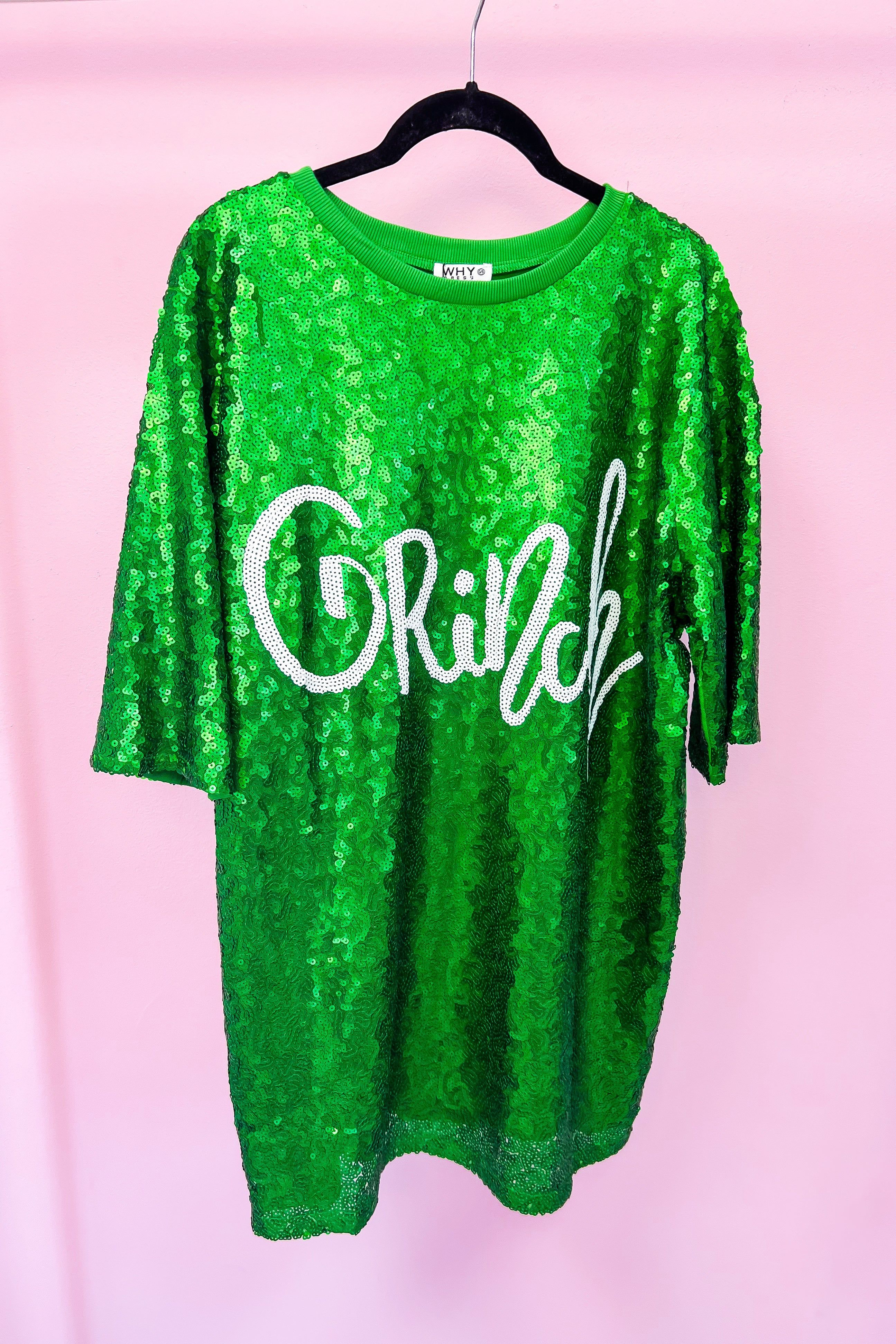 Grinch Sequin Dress sold by Bella Rose boutique product image thumbnail 5