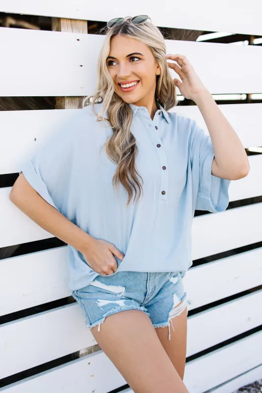 Harbor Haze Top sold by Bella Rose boutique