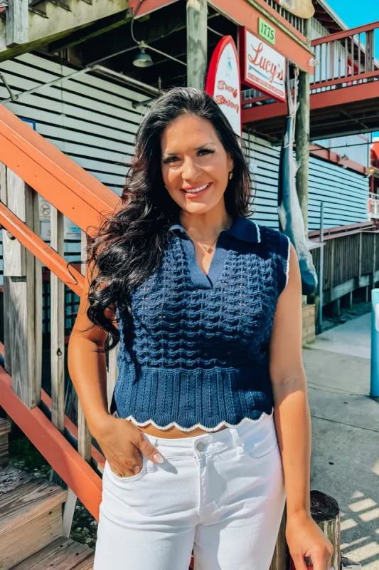 Carefree Attitude Crochet Top sold by Bella Rose boutique