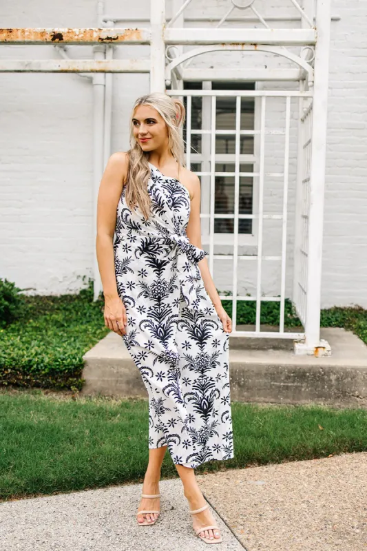 Tropical Babe One-Shoulder Dress sold by Bella Rose boutique