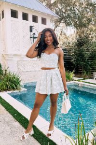 Vintage Vocabulary Tweed Two-Piece Set sold by Bella Rose boutique