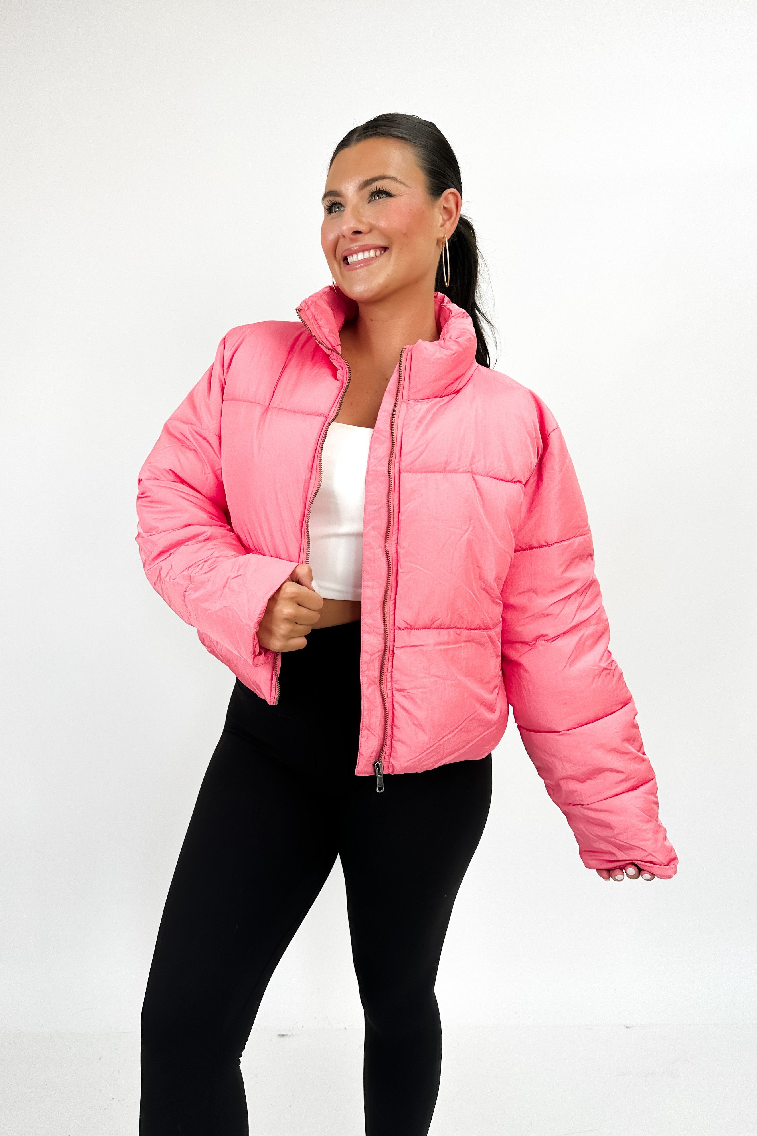 In The Clouds Puffer Jacket sold by Bella Rose boutique