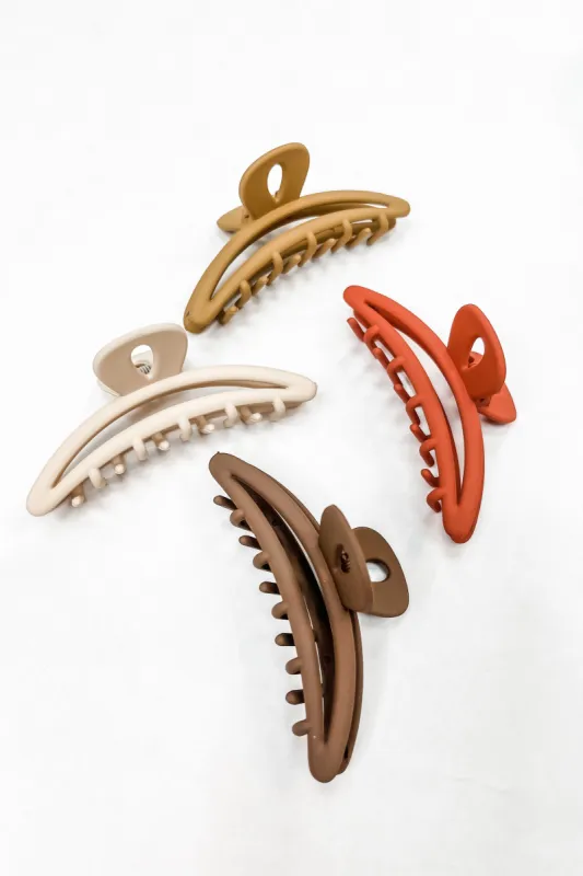 The Cheryl 4 Piece Assorted Hair Clip Set sold by Bella Rose boutique