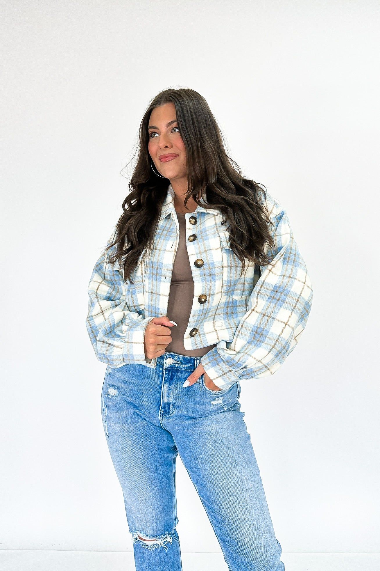 Cozy Feels Cropped Jacket sold by Bella Rose boutique product image thumbnail 3