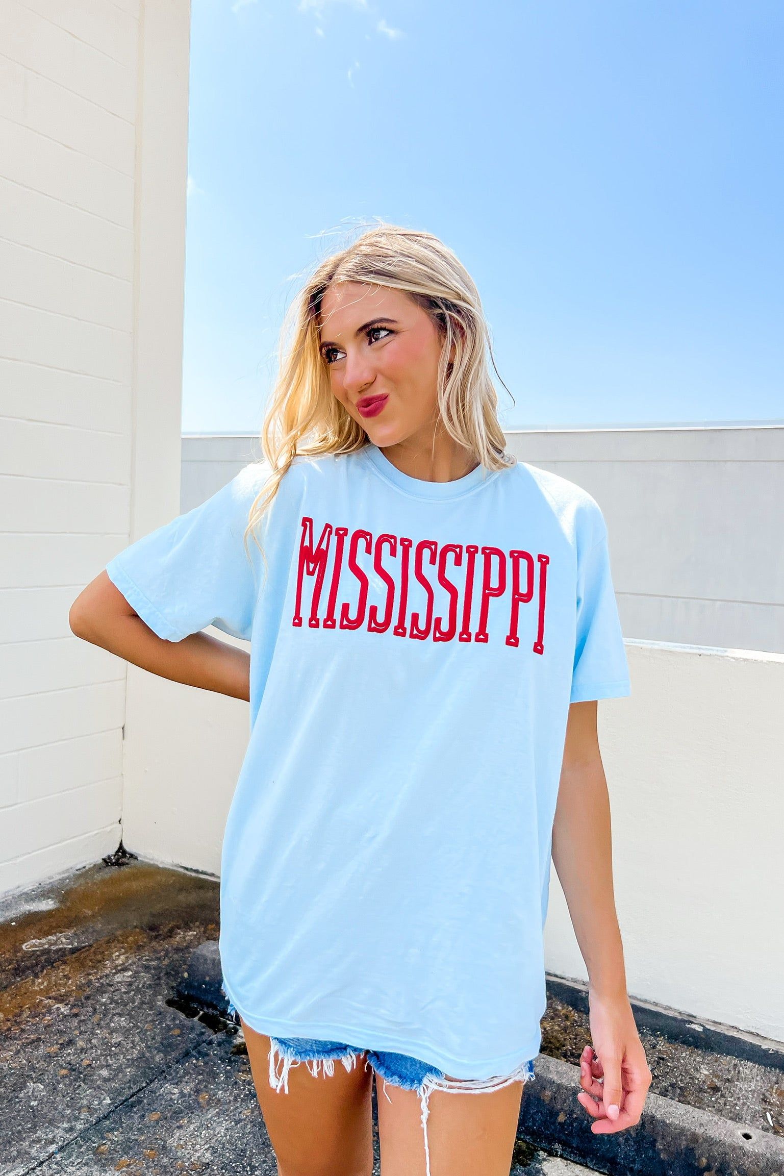 Ole Miss Rep Your College Graphic Tee sold by Bella Rose boutique product image thumbnail 5