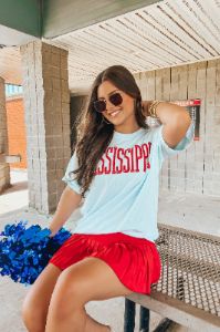 Ole Miss Rep Your College Graphic Tee sold by Bella Rose boutique