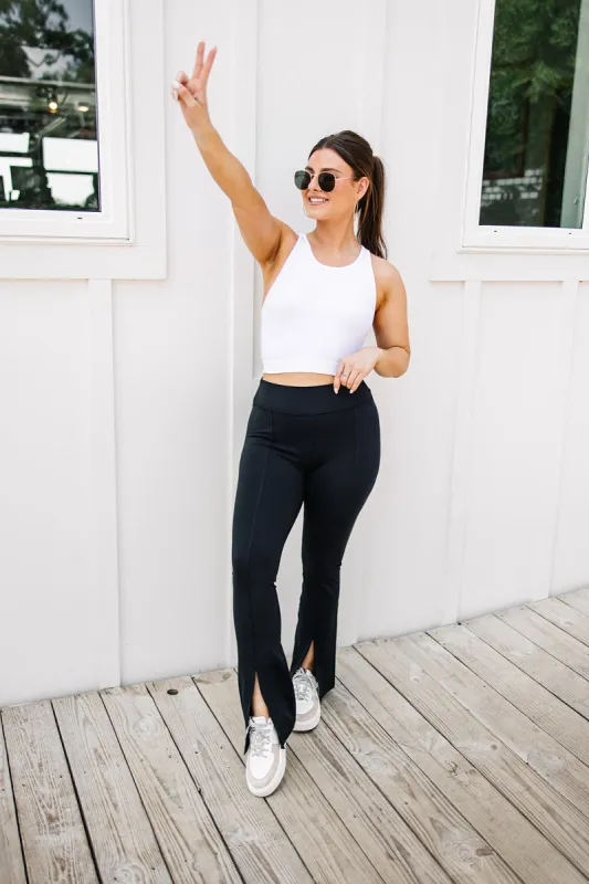 My Power Slit Flare Leggings sold by Bella Rose boutique