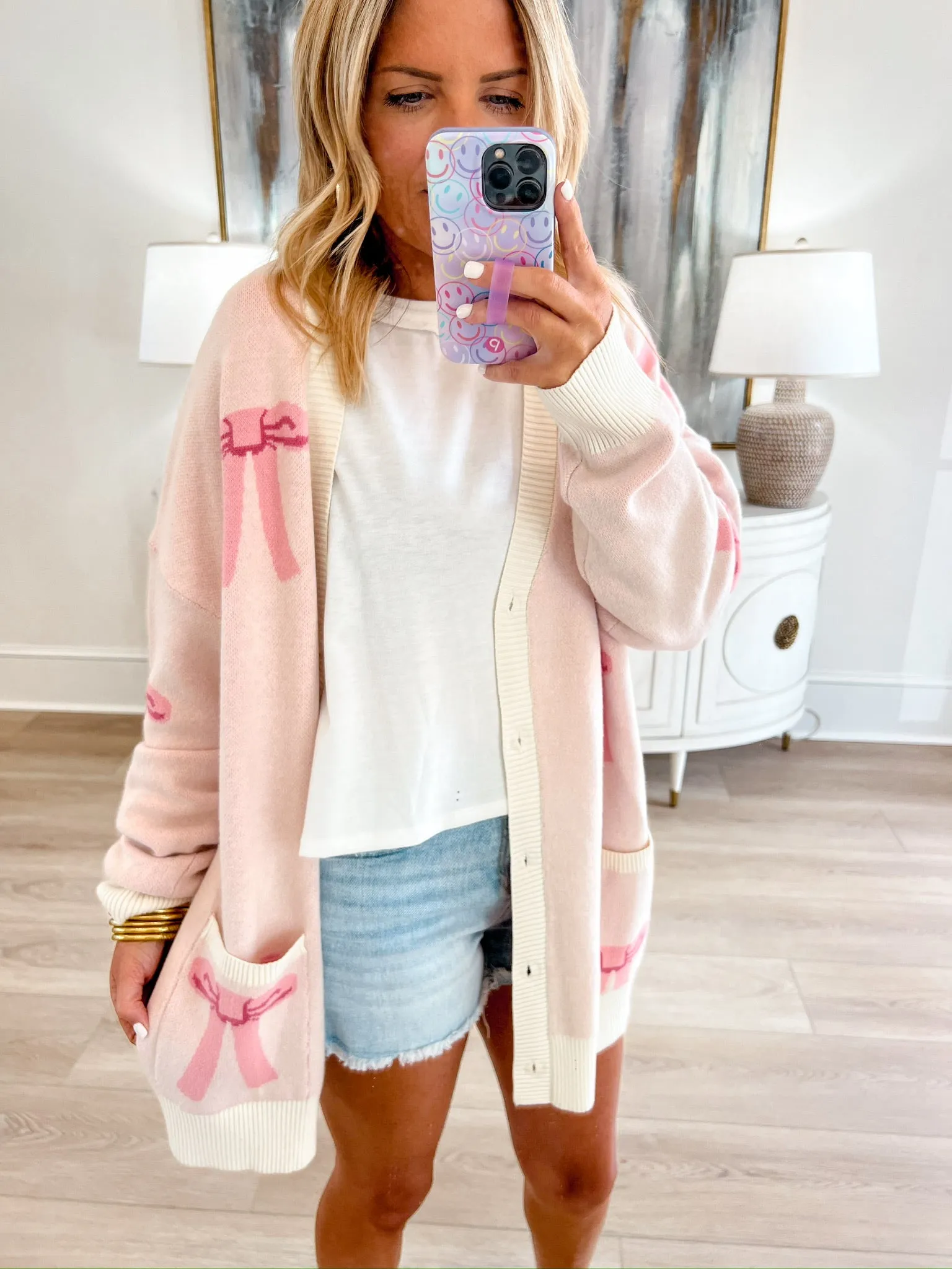 Pretty Little Bow Cardigan sold by Bella Rose boutique