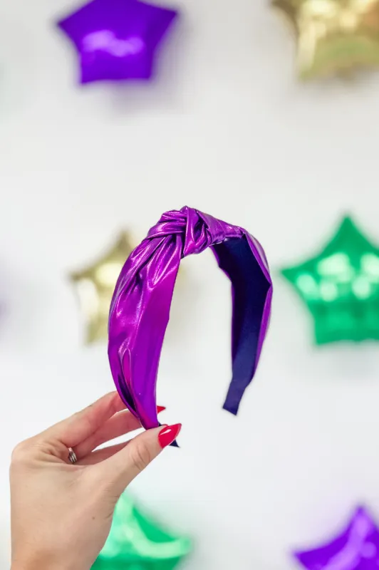 Mardi Metallic Knotted Headband sold by Bella Rose boutique