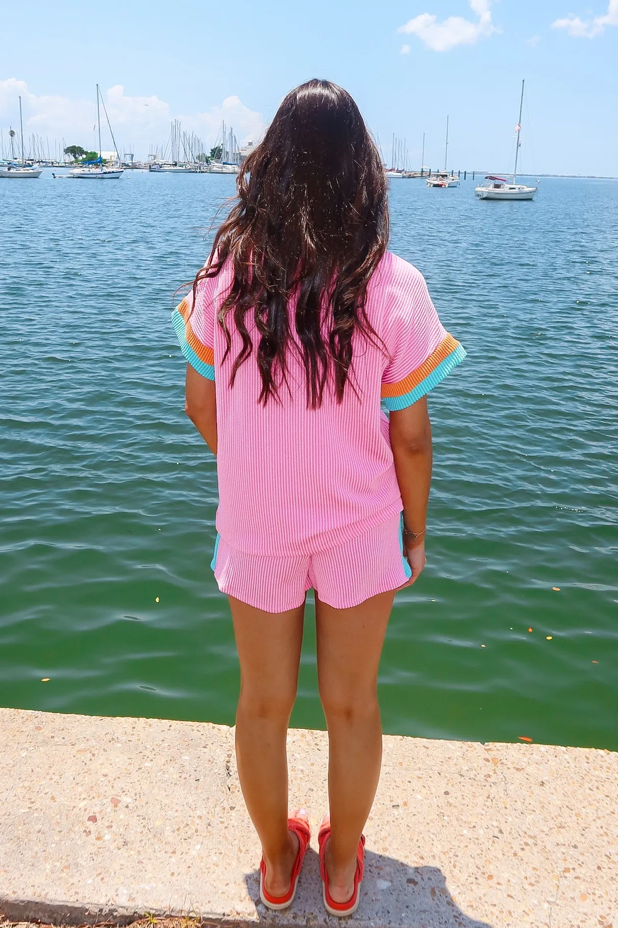 Planning Trips Ribbed Two-Piece Set sold by Bella Rose boutique product image thumbnail 4