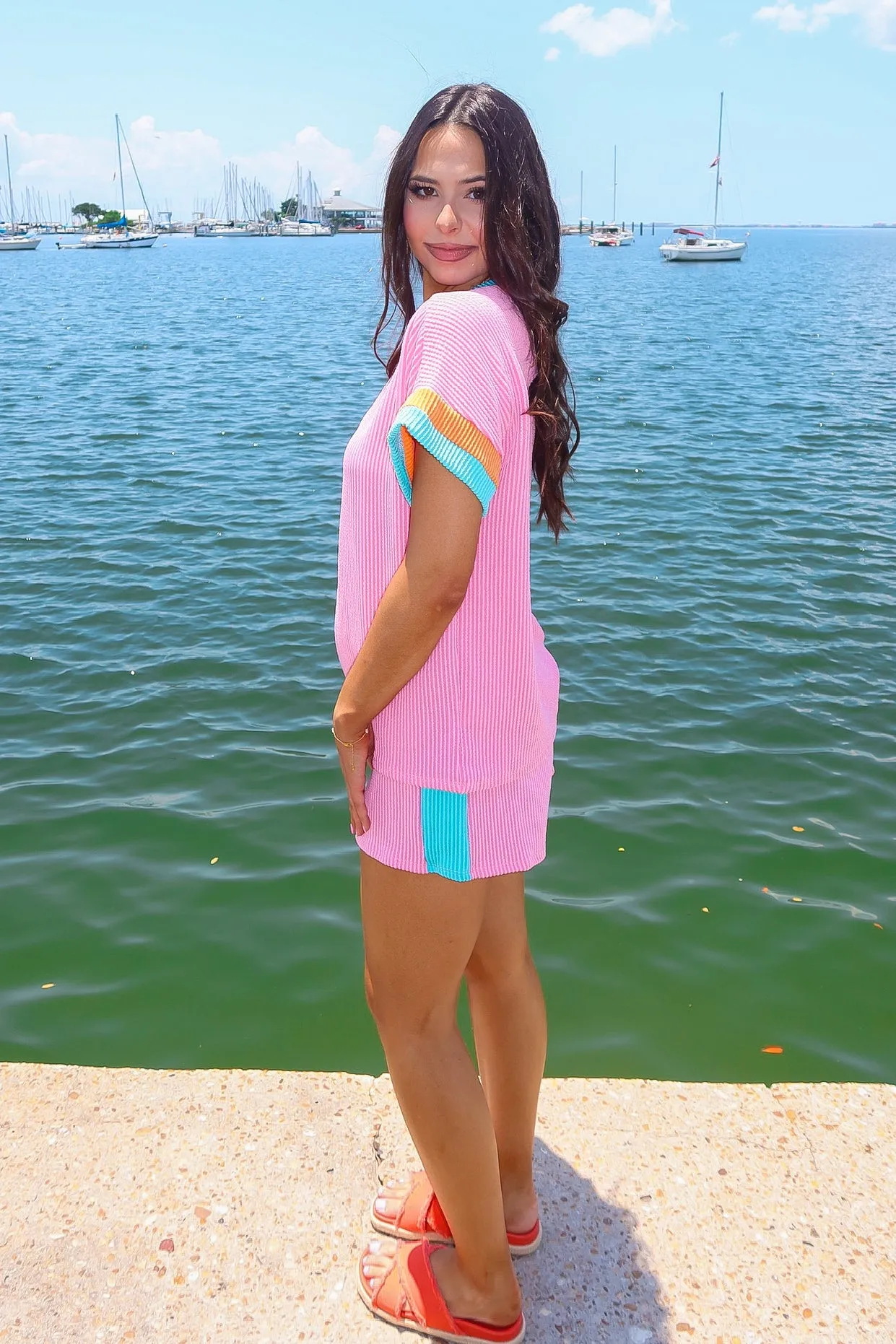 Planning Trips Ribbed Two-Piece Set sold by Bella Rose boutique product image thumbnail 3