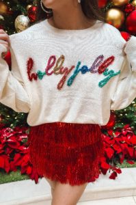 RESTOCK: Sparkle And Shine This Christmas Sweater sold by Bella Rose boutique