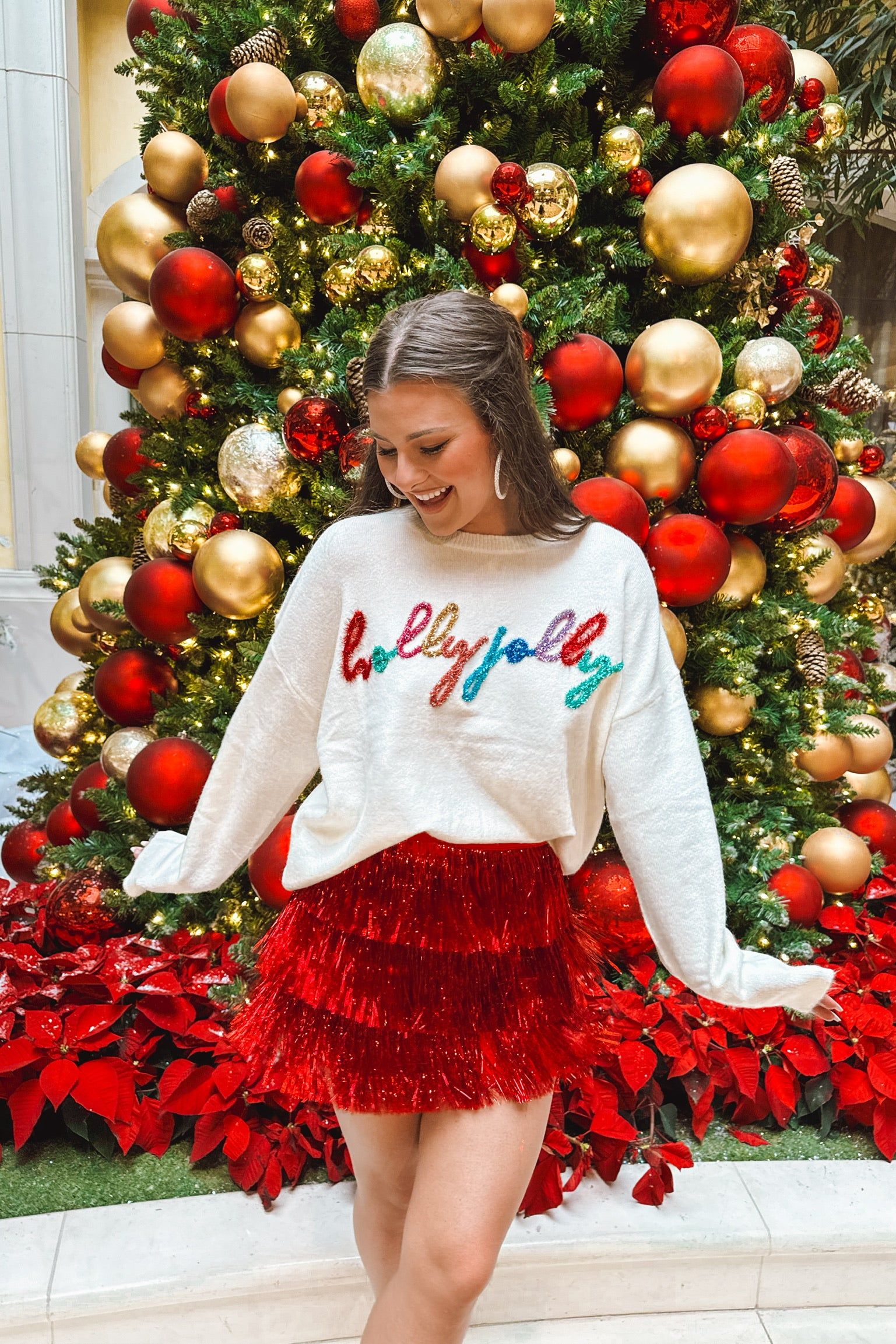 RESTOCK: Sparkle And Shine This Christmas Sweater sold by Bella Rose boutique product image thumbnail 4