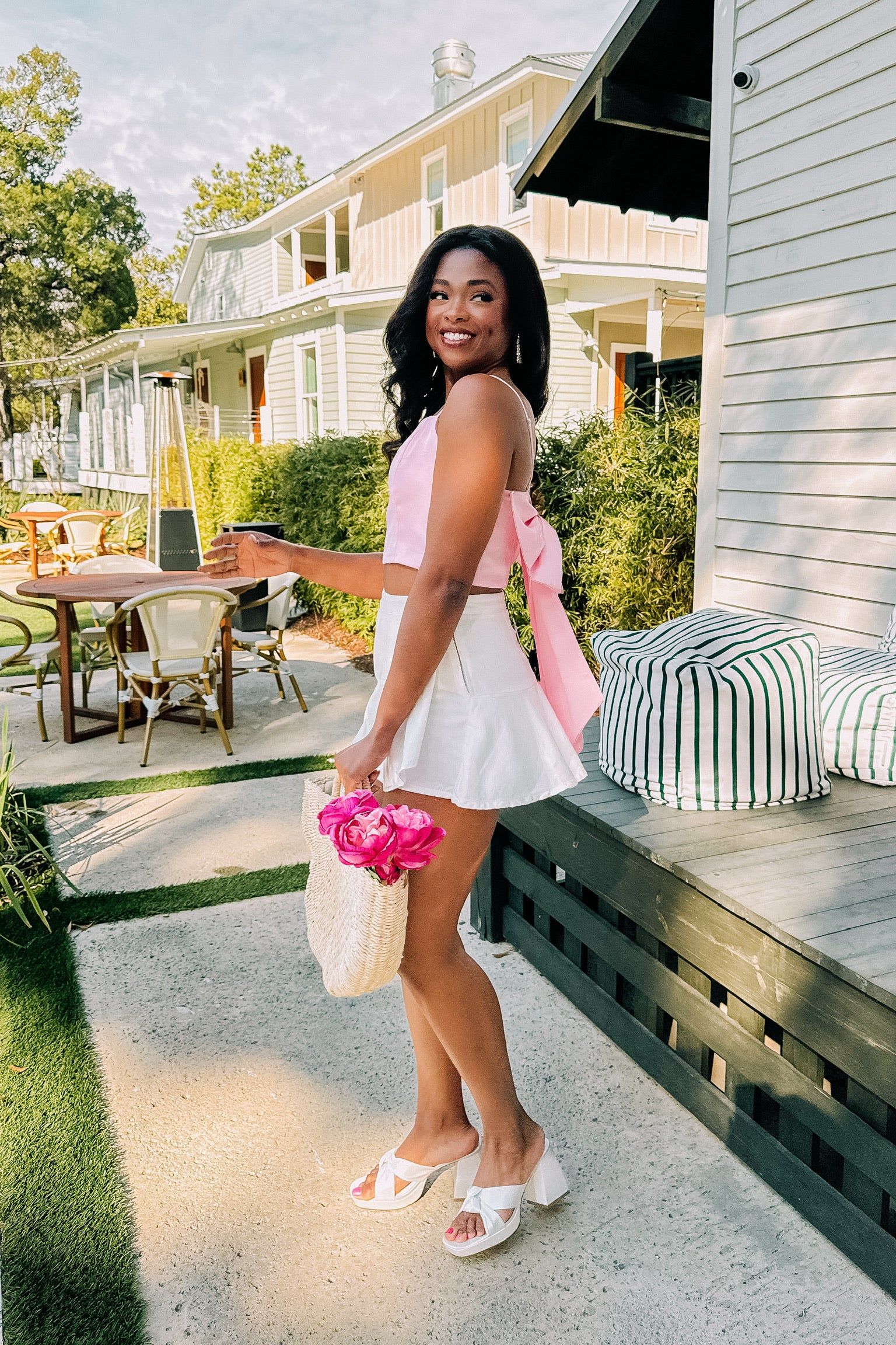 Put A Bow On It Crop Top sold by Bella Rose boutique product image thumbnail 4