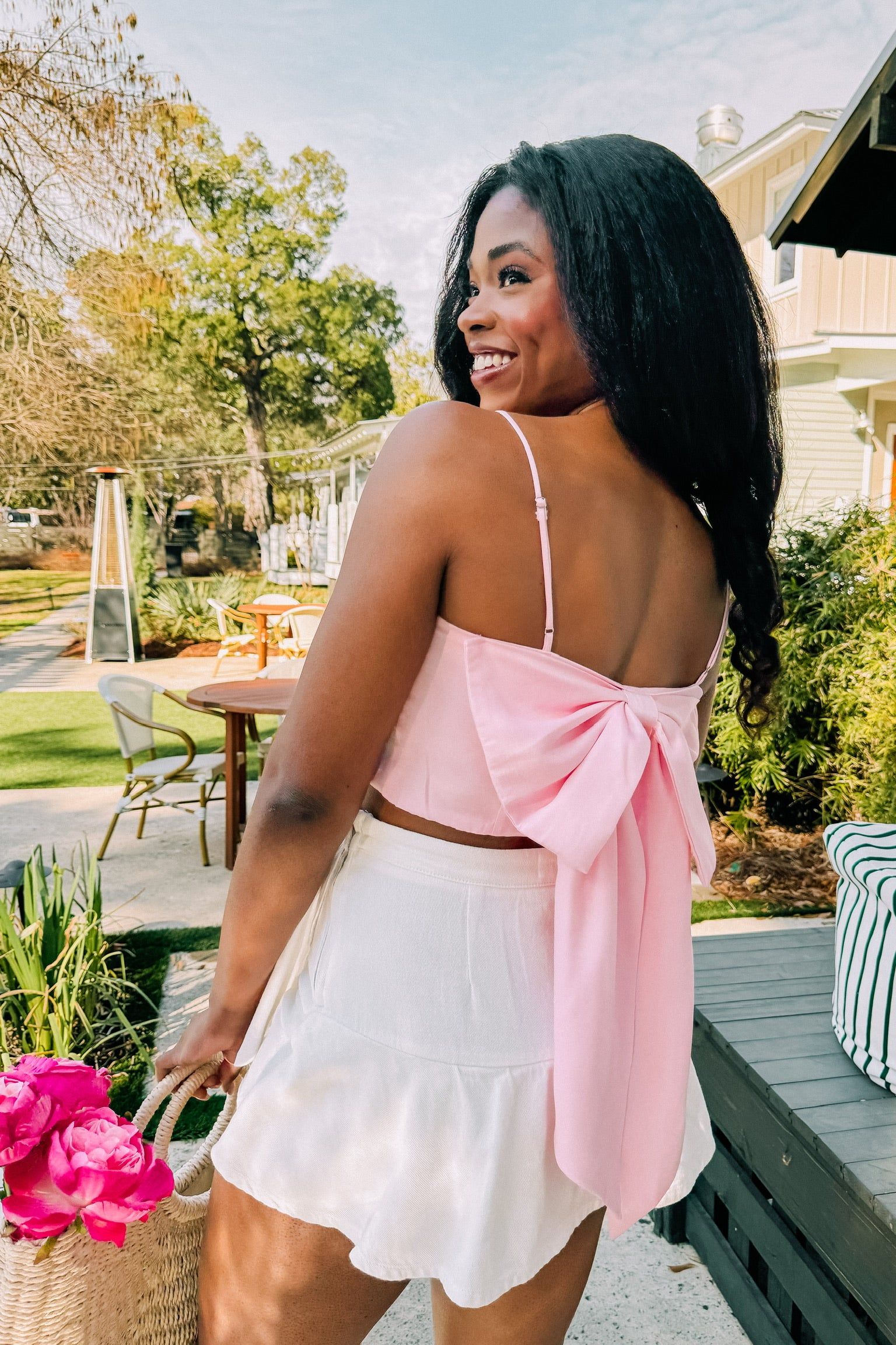 Put A Bow On It Crop Top sold by Bella Rose boutique