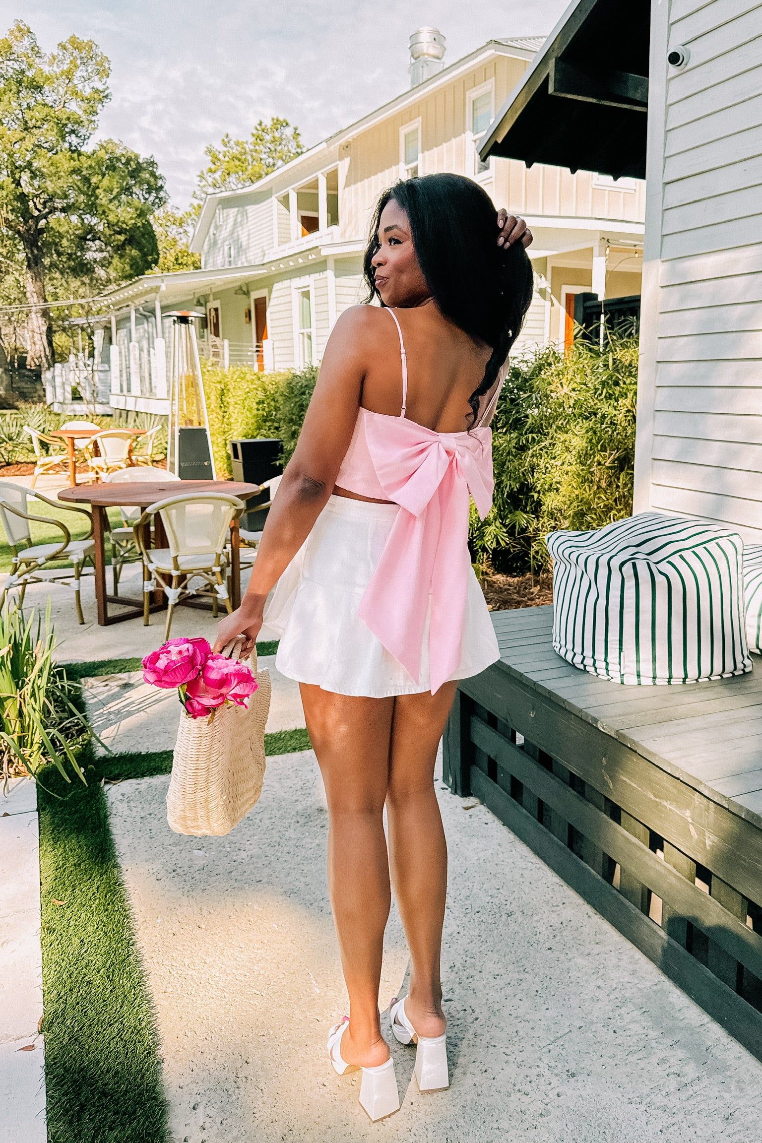 Put A Bow On It Crop Top sold by Bella Rose boutique product image thumbnail 5