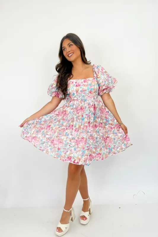 Picket Fence Dreams Mini Dress sold by Bella Rose boutique