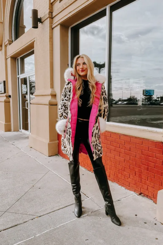Embracing The Chill Quilted Fur Coat sold by Bella Rose boutique