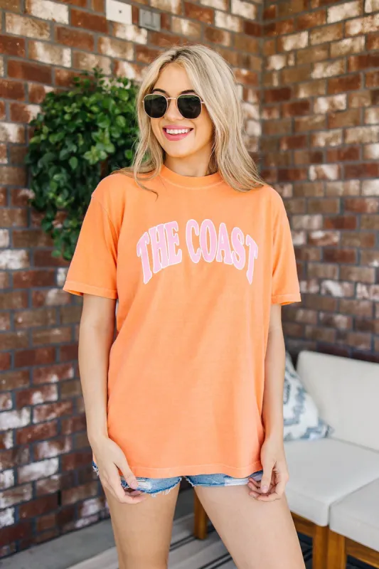 The Coast Graphic Tee (LAST ONE - SIZE SMALL) sold by Bella Rose boutique