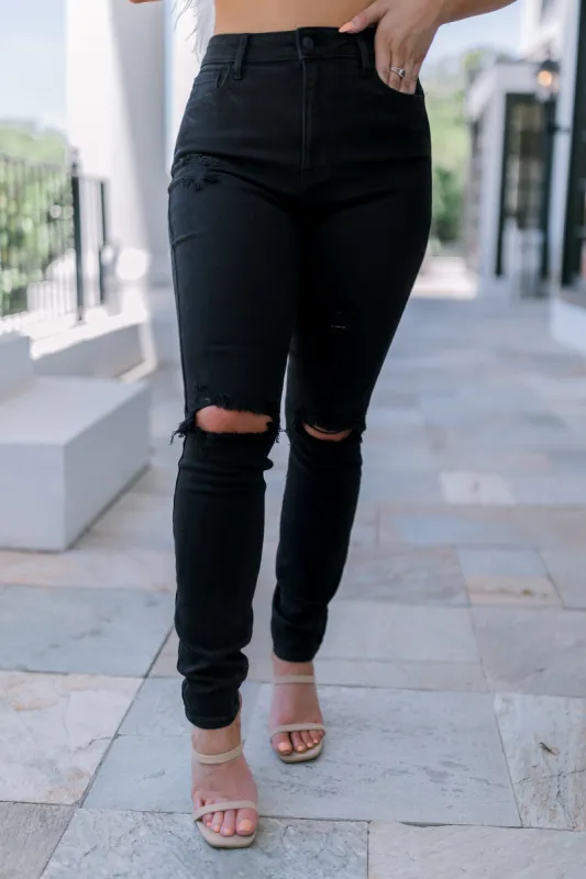 Eager To Love High Rise Distressed Skinny sold by Bella Rose boutique