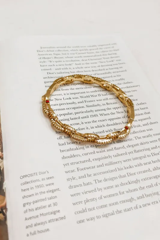 CZ Pave Cable Chain Bangle Bracelet sold by Bella Rose boutique