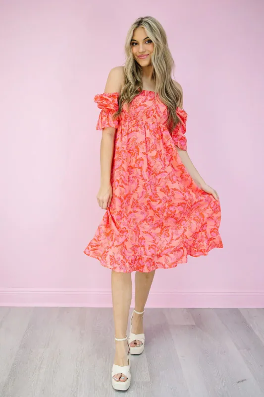 Confident Choices Midi Dress sold by Bella Rose boutique