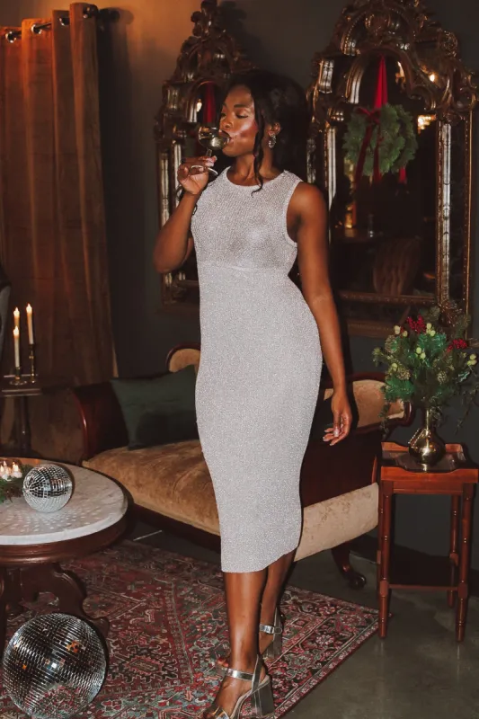 Flawless Sparkle Knit Dress sold by Bella Rose boutique
