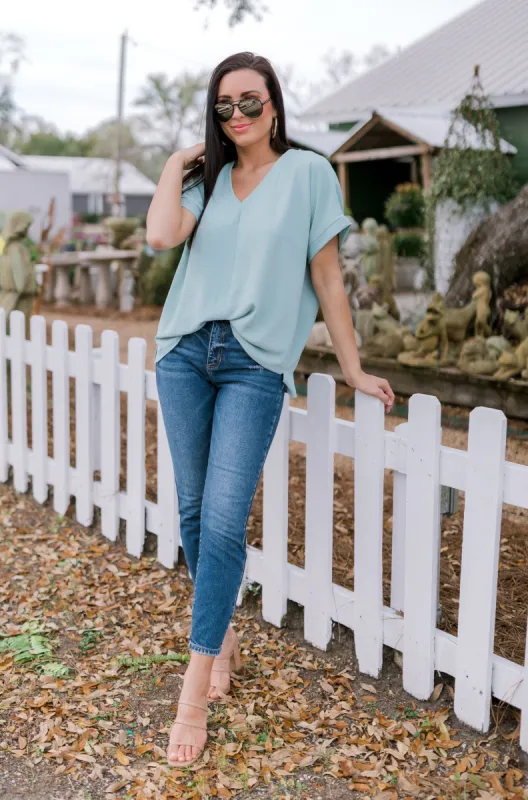 Make It Worthwhile High Rise Mom Skinny Jeans sold by Bella Rose boutique