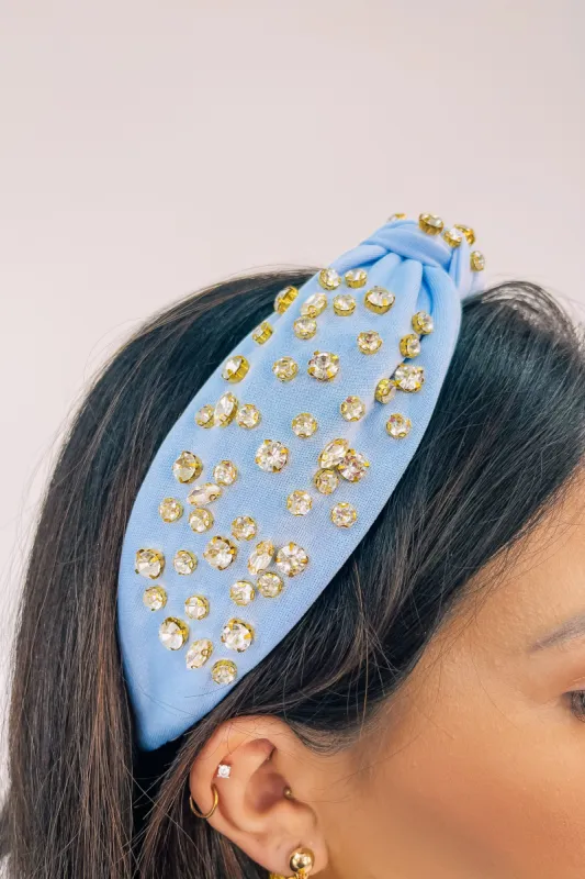 Always Darling Rhinestone Knot Headband sold by Bella Rose boutique