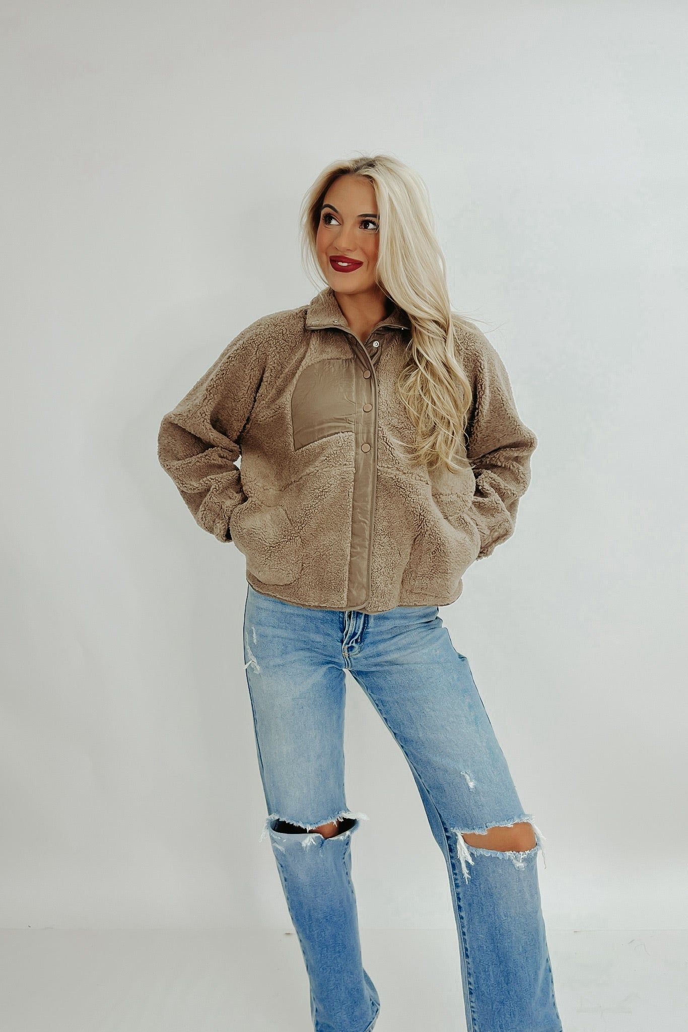 Down Memory Lane Fleece Jacket sold by Bella Rose boutique product image thumbnail 3