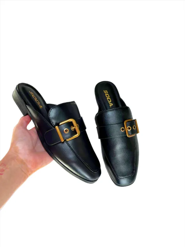 Choice Words Backless Loafers sold by Bella Rose boutique
