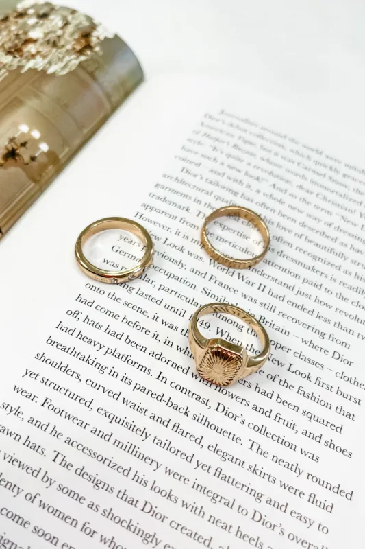 3 Piece Rectangle Ring Set sold by Bella Rose boutique