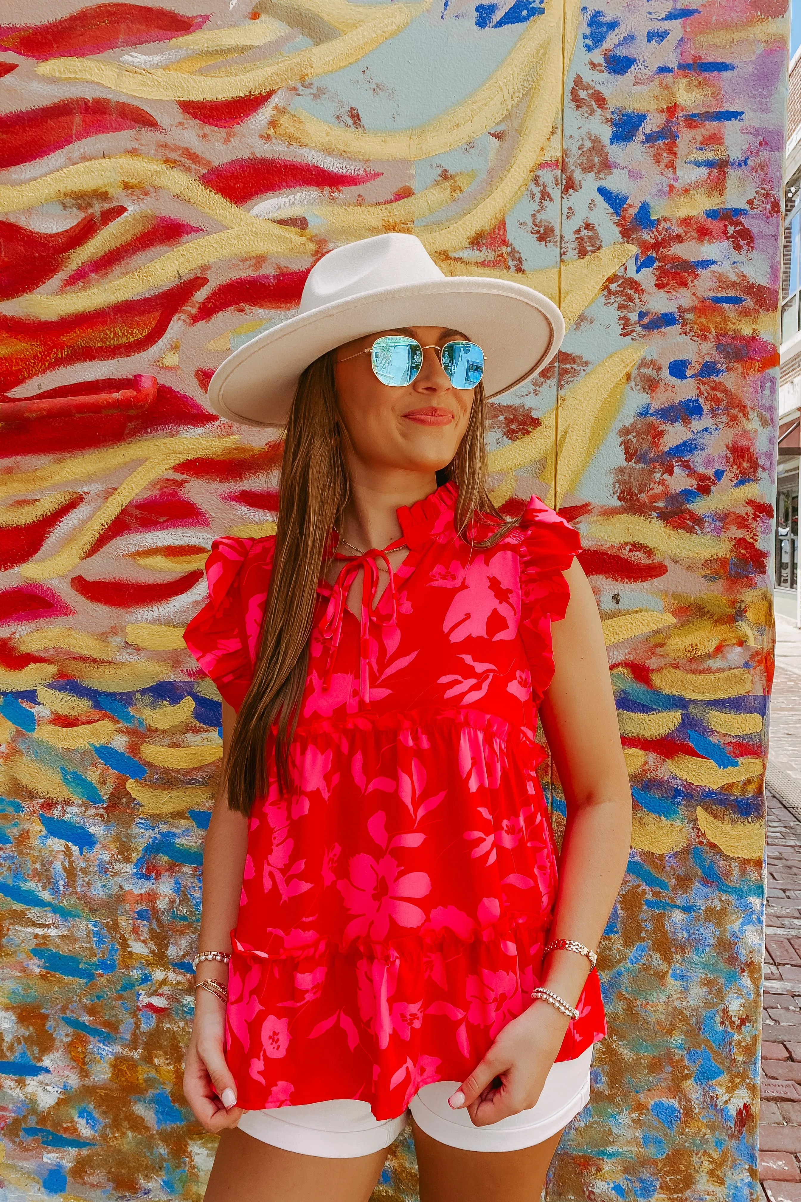 Meet Somebody New Floral Top sold by Bella Rose boutique product image thumbnail 2