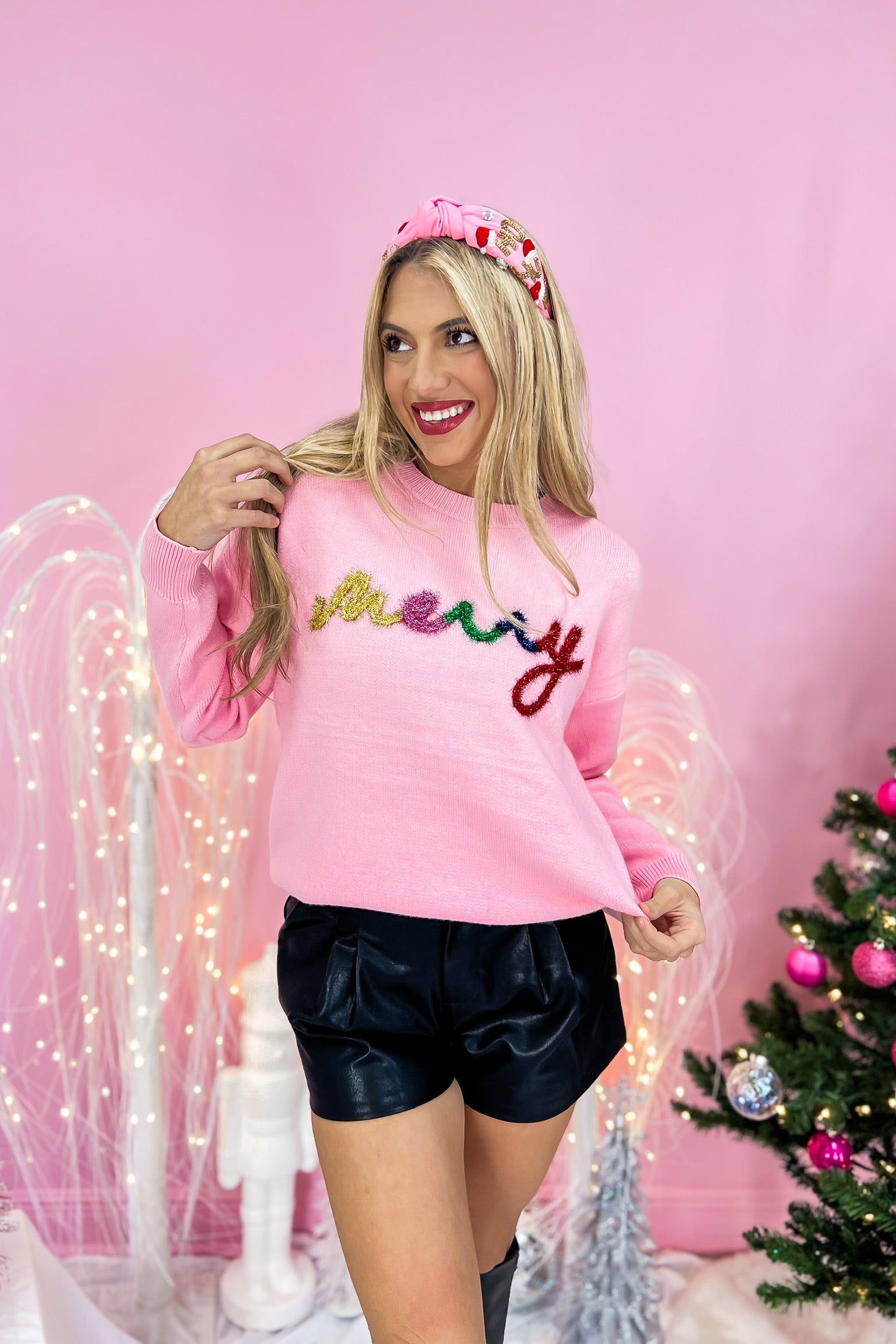 Cozy "Merry" Embellished Sweater sold by Bella Rose boutique product image thumbnail 3
