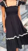 Blowing Kisses Ruffle Midi Dress sold by Bella Rose boutique