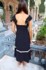 Blowing Kisses Ruffle Midi Dress sold by Bella Rose boutique